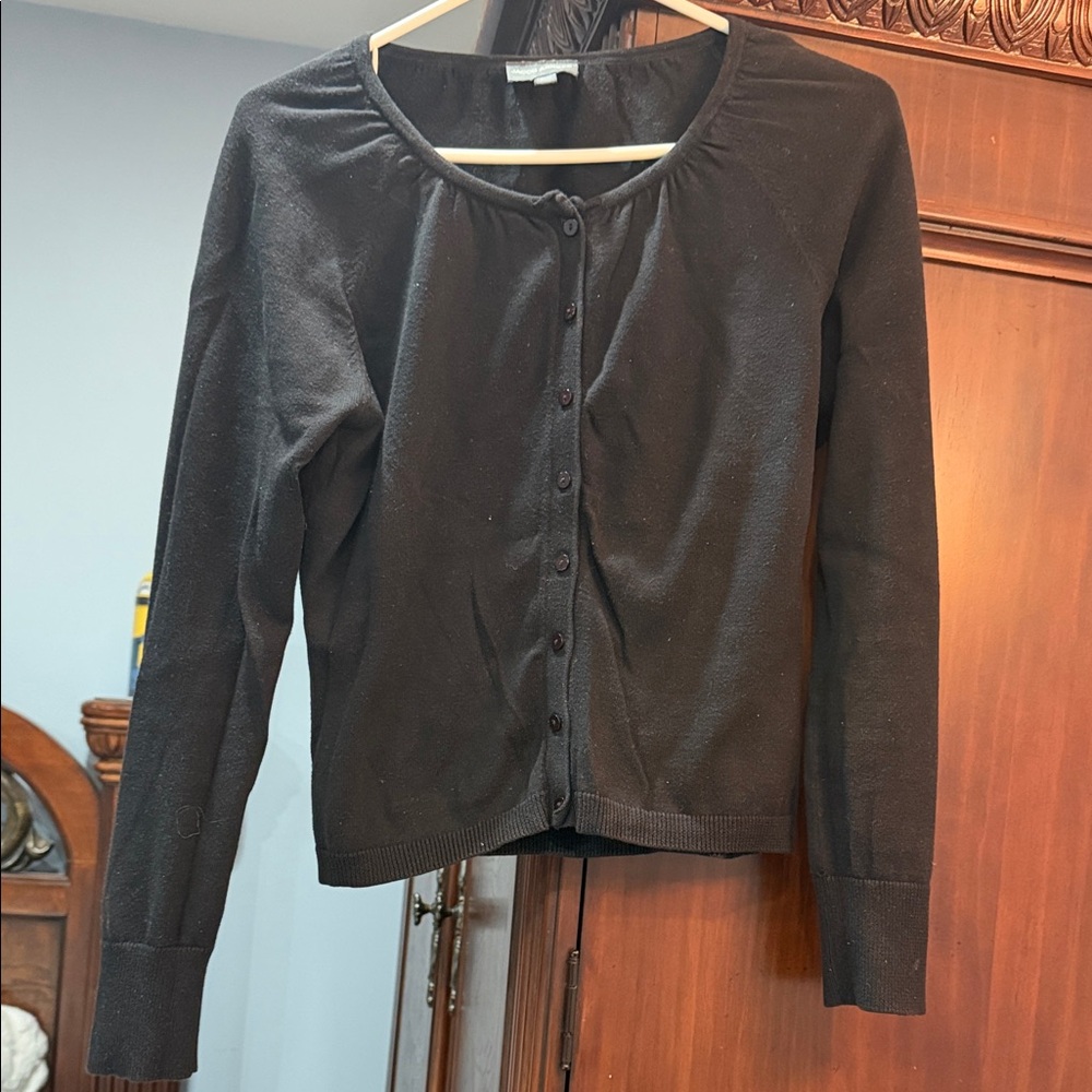 Jacob Women's Black and Maroon Button Down Top